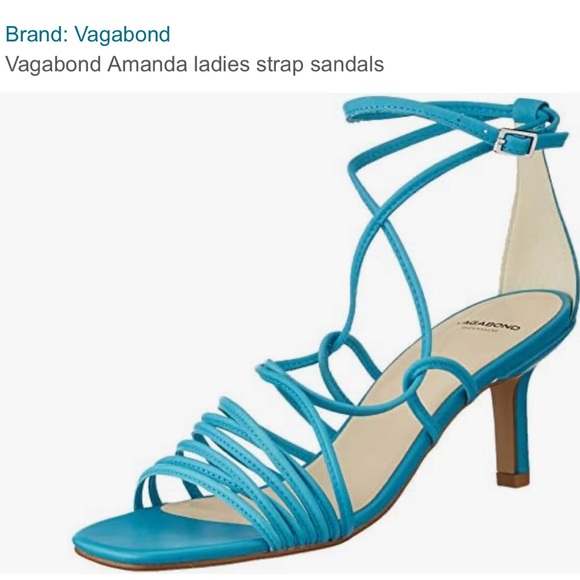 Vagabond Strappy blue Heeled Sandals - Picture 3 of 4
